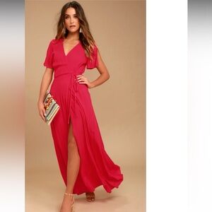 Lulu’s Red wrap dress